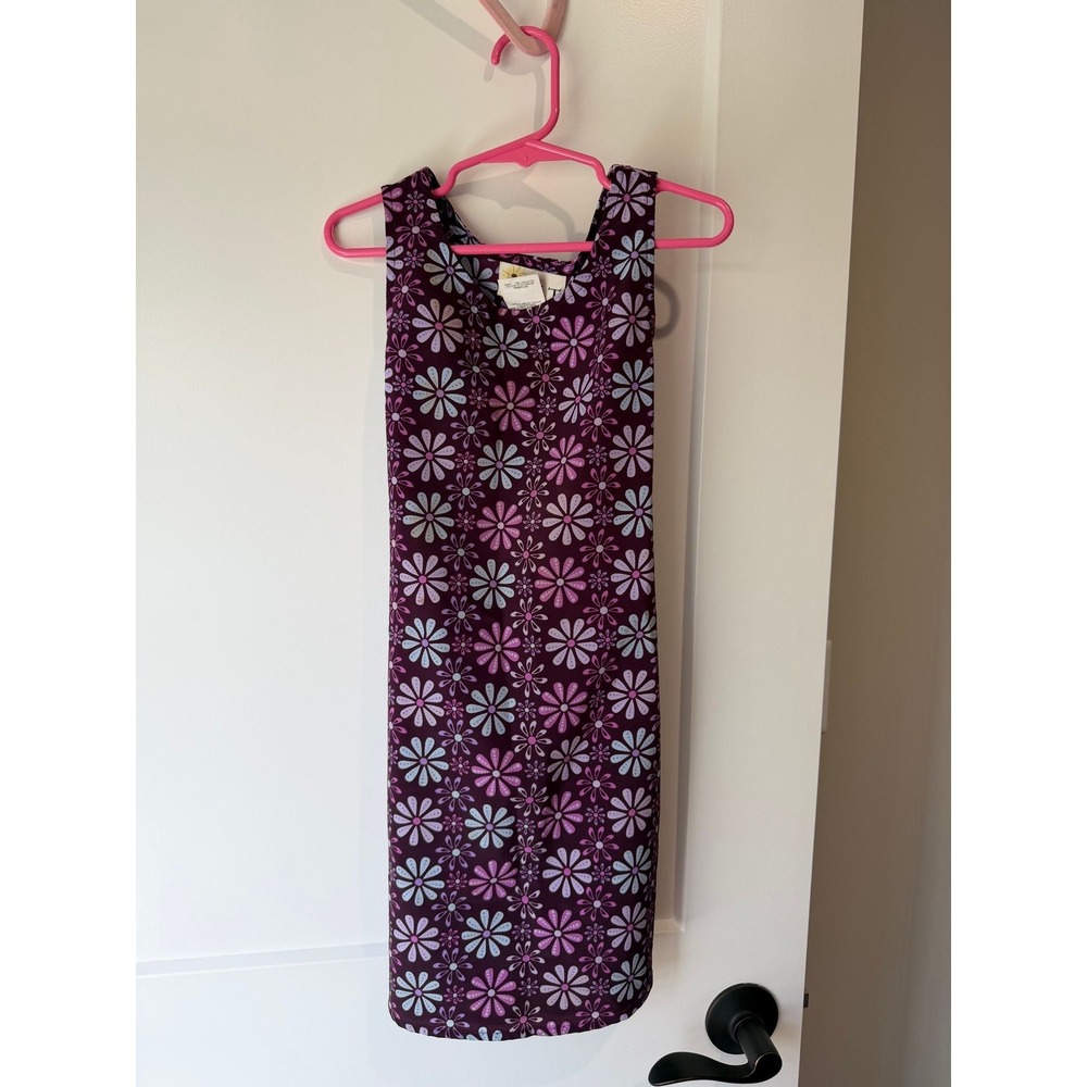 Girls vintage 4T purple daisy dress, so cute! SWAT brand